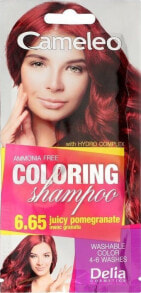 Hair Tinting Products Delia Delia Cosmetics Cameleo Szampon koloryzujący nr 6.65 Owoc Granatu 1szt