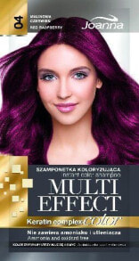 Hair Tinting Products Joanna Multi Effect Color Keratin Complex Szamponetka 04 Malinowa Czerwień 35 g