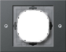 Sockets, switches and frames TX_44, Anthracite, Thermoplastic, Conventional, 110 mm, 86 mm, 1.63 cm