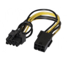 Cables or Connectors for Audio and Video Equipment EXC 146695. Cable length: 0.1 m, Connector 1: PCI-E (6-pin), Connector 2: PCI-E (8-pin)