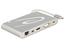 Body Parts For Laptops DeLOCK 87298 interface hub USB 3.2 Gen 1 (3.1 Gen 1) Type-C 1000 Mbit/s Silver