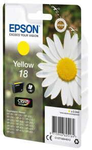 Cartridges Epson Daisy Singlepack Yellow 18 Claria Home Ink