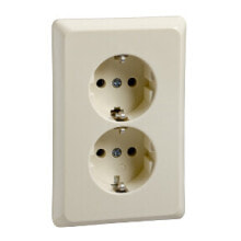 Sockets, switches and frames Schneider Electric 515400, Type F, 2P+E, Pearl, Thermoplastic, IP20, 250 V