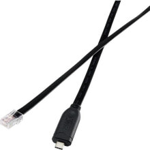 Wires, cables RF-4379722, USB Type-C, RJ-45, Male/Male, 3 m, Black
