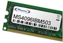 Memory Memory Solution MS4096IBM503. Component for: PC/server, Internal memory: 4 GB