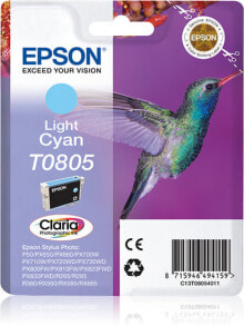 Cartridges Epson Hummingbird Singlepack Light Cyan T0805 Claria Photographic Ink