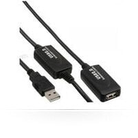 Cables & Interconnects Microconnect 15m, USB2.0 - USB2.0, 15 m, USB A, USB A, USB 2.0, Male/Female, Black