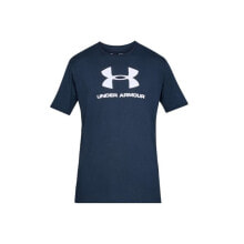 Mens T-Shirts and Tanks Under Armour Sportstyle Logo Tee 1329590-408 granatowe S