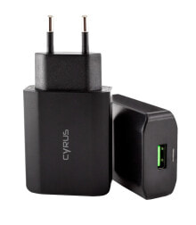 Chargers For Smartphones Cyrus CYR10550 mobile device charger Black Indoor