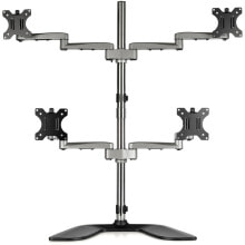 Printer and Multifunction Printer Parts StarTech.com Desktop Quad Monitor Stand - Ergonomic VESA 4 Monitor Arm (2x2) up to 32" - Free Standing Articulating Universal Pole Mount - Height Adjustable/Tilt/Swivel/Rotate - Silver