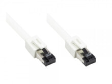 Wires, cables Alcasa 8080-020W, 2 m, Cat8.1, S/FTP (S-STP), RJ-45, RJ-45, White