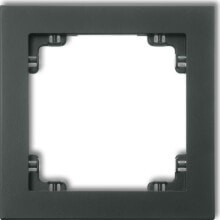 Sockets, switches and frames Karlik Deco Ramka uniwersalna pojedyncza z tworzywa grafitowy mat (28DR-1)