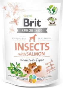 Goodies For Dogs Brit BRIT CARE Dog Crunchy Cracker Insects rich in Salmon 200g