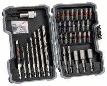 Tool kits and accessories Bosch 2 607 017 327, 35 pc(s), Phillips,Pozidriv,Slot,Torx, 2,0/3,0/4,0/5,0/6,0/8,0 mm 6/8/10 mm, 160 mm, 106 mm, 46 mm