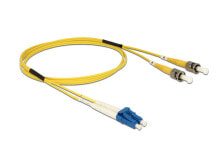 Cables & Interconnects DeLOCK 84611 fibre optic cable 1 m LC ST OS2 Yellow
