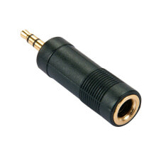 Cables or Connectors for Audio and Video Equipment Lindy 35621 cable gender changer 3.5mm 6.3mm Black