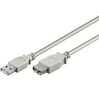 Cables or Connectors for Audio and Video Equipment Goobay USB Verl AA 060 HiSpeed 0.6m USB cable USB A Grey