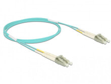 Cable channels DeLOCK 86558 fibre optic cable 1 m LC OM3 Aqua colour