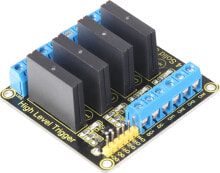 Accessories And Spare Parts For Microcomputers Joy-iT SBC-SSR01, Relay module, Arduino/Raspberry Pi, Arduino, Black,Blue,Gold,Silver, 57 mm, 55 mm