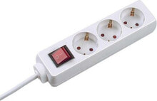Sockets, switches and frames Selly, 3 AC outlet(s), 16 A, 3680 W, White, 1.5 m, 20 pc(s)