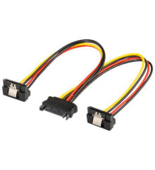 Wires, cables Goobay 95115. Cable length: 0.2 m, Connector 1: SATA 15-pin, Connector 2: SATA 15-pin