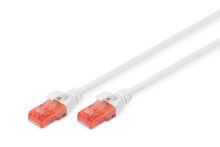 Cables or Connectors for Audio and Video Equipment Digitus 0.25m Cat6 U/UTP networking cable White U/UTP (UTP)