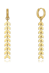 Earrings Elegantní pozlacené náušnice kruhy 2v1 Chic 75309E01012