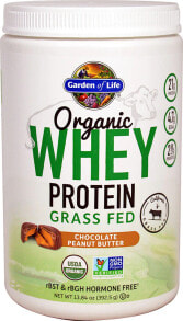 Whey Protein Garden of Life Organic Whey Protein Grass Fed Chocolate Peanut Butter -- 12 Servings