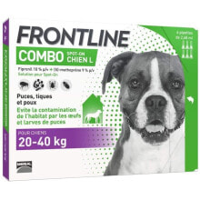 Remedies For Fleas And Ticks FRONTLINE Dog Combo 20-40kg - 6 Pipetten