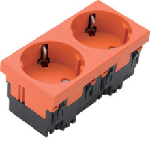 Accessories for cable channels Hager ESR2332004. Product colour: Orange. Width: 45 mm, Depth: 40 mm