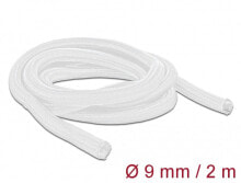 Cable channels DeLOCK 20697. Product colour: White, Material: Polyester, Operating temperature (T-T): -40 - 125 °C. Diameter: 9 mm, Length: 2 m