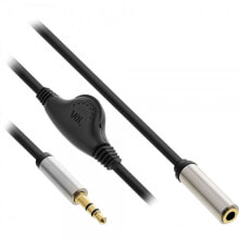 Wires, cables InLine 99253B audio cable 0.25 m 3.5mm Black