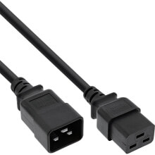 Wires, cables InLine 16641A power cable Black 0.5 m C19 coupler C20 coupler