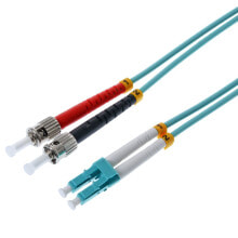 Cable channels Helos 3m OM3 LC/ST fibre optic cable Turquoise