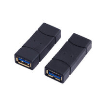 Cables or Connectors for Audio and Video Equipment LogiLink USB 3.0-A F/F Black