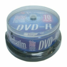 Discs and Cassettes DVD-R Verbatim 43523 16x 10 pcs