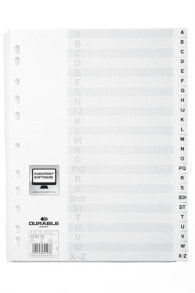 Bookmarks Durable 6164-02 Alphabetic tab index Polypropylene (PP) White