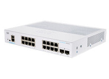 Network Equipment Models Cisco CBS350-16T-2G-EU network switch Managed L2/L3 Gigabit Ethernet (10/100/1000) Silver
