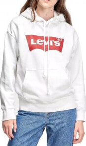 Premium Clothing and Shoes Levi`s Levi's Graphic Standard Hoodie 184870024 białe S