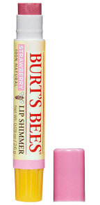 Lip Glosses and Lip Tints Burt's Bees 100% Natural Moisturizing Lip Shimmer Strawberry -- 0.09 oz