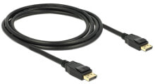 Cables & Interconnects DeLOCK 2m Displayport 1.2a Black
