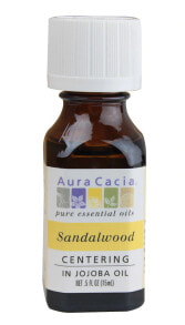 Essential Oils Aura Cacia Pure Essential Oil Sandalwood in Jojoba Oil -- 0.5 fl oz