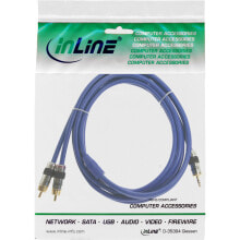 Cables & Interconnects InLine 4043718108077 audio cable 15 m 2 x RCA 3.5mm Blue