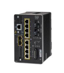 Network Equipment Models IE-3200-8P2S-E, 10x RJ-45, 2x SFP, 8x PoE/PoE+, SD, RS-232, USB Mini B, 152.4x91.44x134.62 mm