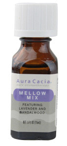 Essential Oils Aura Cacia Pure Aromatherapy Mellow Mix featuring Lavender & Sandalwood -- 0.5 fl oz