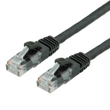 Cables & Interconnects Value UTP Cable Cat.6, halogen-free, black, 0.5 m
