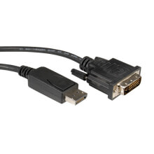 Cables & Interconnects ROLINE DisplayPort Cable, DP-DVI (24+1), LSOH, M/M 5 m