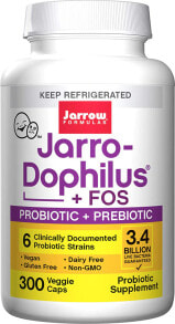 Prebiotics And Probiotics Jarrow Formulas Jarro-Dophilus® plus FOS -- 3.4 billion - 300 Veggie Caps