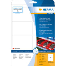 Paper and film HERMA 4575 self-adhesive label Removable White 160 pc(s)