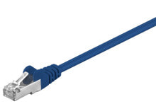 Cables & Interconnects Goobay 73072, 0.5 m, Cat5e, F/UTP (FTP), RJ-45, RJ-45, Blue